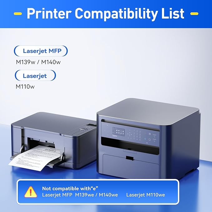 141A W1410A Toner Cartridge Black 2-Pack (with chip) High Yield Replacement for HP 141A W1410A 141X W1410X Toner Cartridges Compatible with HP Laser Jet Pro M110w MFP M139w M140w Series Printer Ink