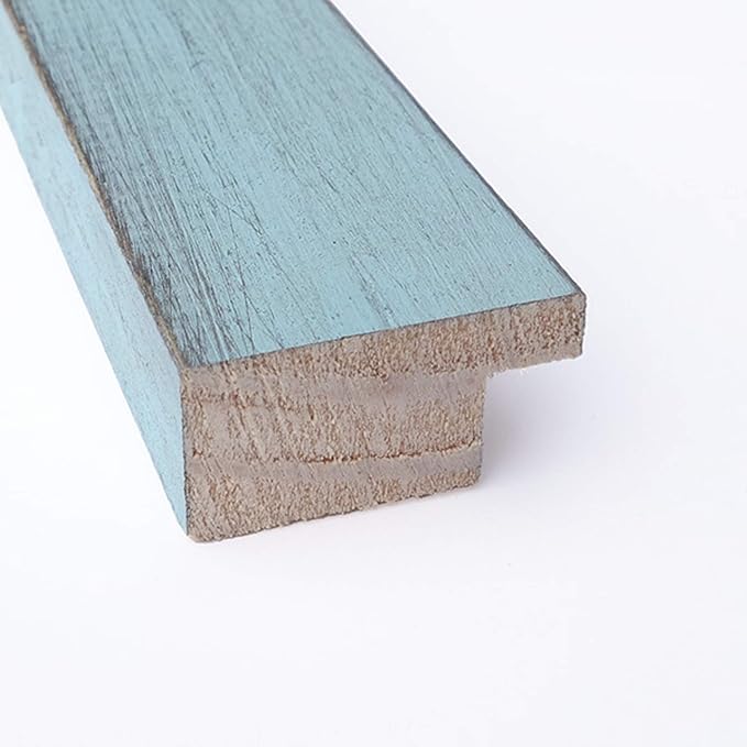Amanti Art Natural Cork Board for Wall, 18x26 Vision Board with Blue Wood Frame, Medium Corkboard Office Decor for Home Organization, Rustic Farmhouse Corkboard Pinboard to display items for home