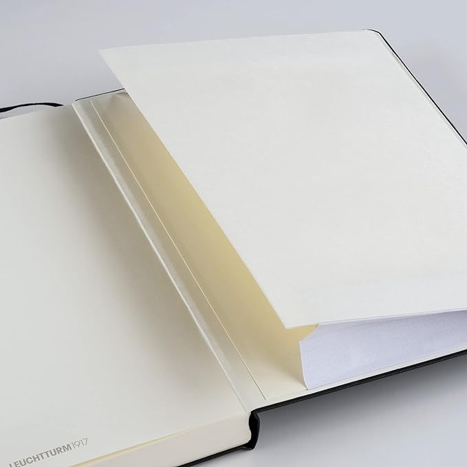 LEUCHTTURM1917 - Notebook Hardcover Medium A5-251 Numbered Pages for Writing and Journaling (Powder, Plain)