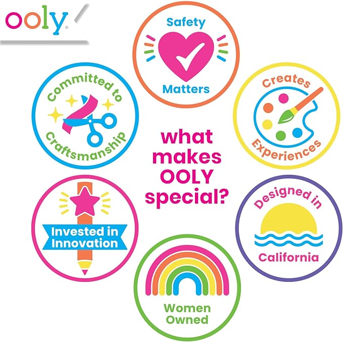 Ooly Puffy Paint Neon Gel Pens 2 Pack (12 Pens), 3D Foam Texture Painting Magic Puffy Pen, Creative and Fun Pens for Kids Arts and Crafts Drawing Supplies