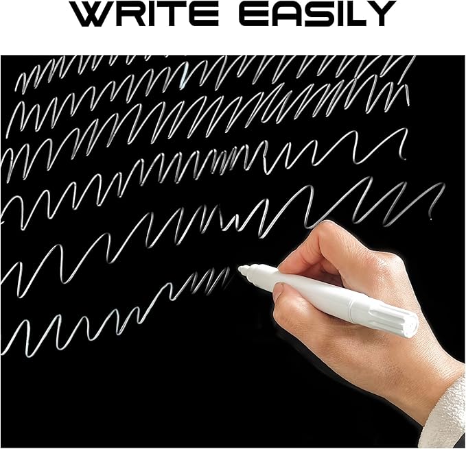 Magnetic Glass Whiteboard 48" x 36" Dry Erase Board Frameless Premium Tempered Galssboards Wall Mounted Glossy writeboard with Eraser, Marker Tray for Interactive Office, (Black)