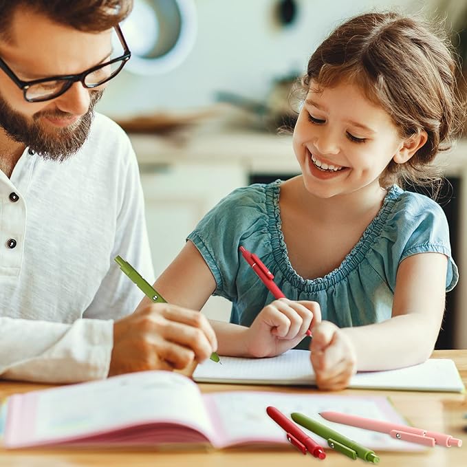 Epakh 10 Pcs Gel Pens, 0.5mm Quick Dry Black Ink Pens Fine Point Smooth Writing Pens Retractable Ballpoint Pens, Aesthetic Pens Office Supplies Gifts for Women Men School Office(Rustic Color)