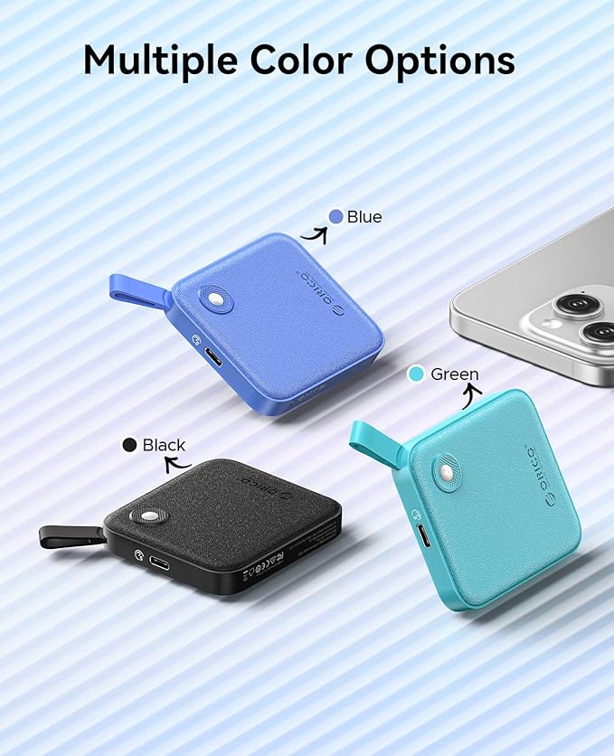 ORICO Portable SSD 1 TB with 2 in 1 USB C Cable, External Solid State Drives, Up to 460MB/s, Status Indicator, Reliable Storage for USB-C Smartphone, Tablet, PC - B5PLUS