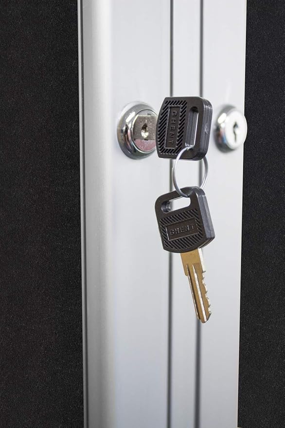 Ghent 48"x96" 3-Door Outdoor Enclosed Vinyl Bulletin Board, Shatter Resistant, with Lock, Satin Aluminum Frame - Caramel (PA34896VX-181), Made in the USA