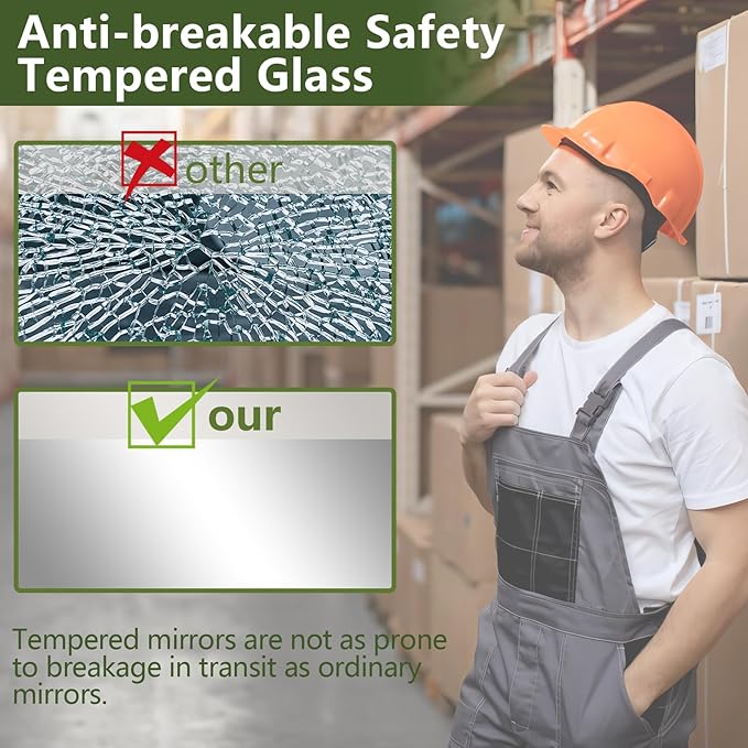 MELOMOIR 76"x34" Gold Mirror Full Length, Gold Floor Mirror for Home Gym Bedroom Living Room, Large Standing Mirror Haning or Leaning, Shatterproof Tempered Glass