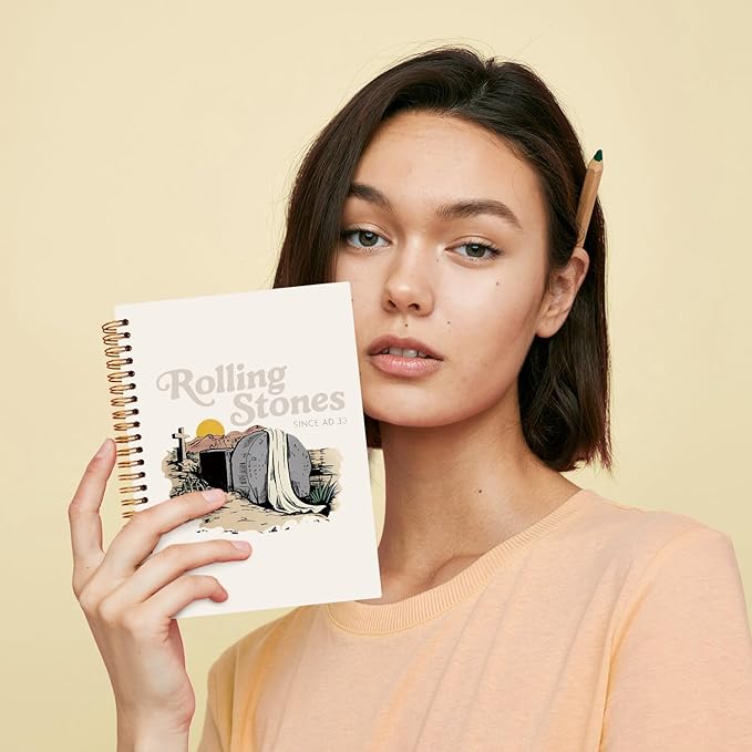 JXREQ Funny Christian Bible Notebook Journal for Note Taking Bible Note, Bible Journaling Notebook Prayer Journal for Women, Scripture Journal, Church Notes Notebooks 5.5x8.3