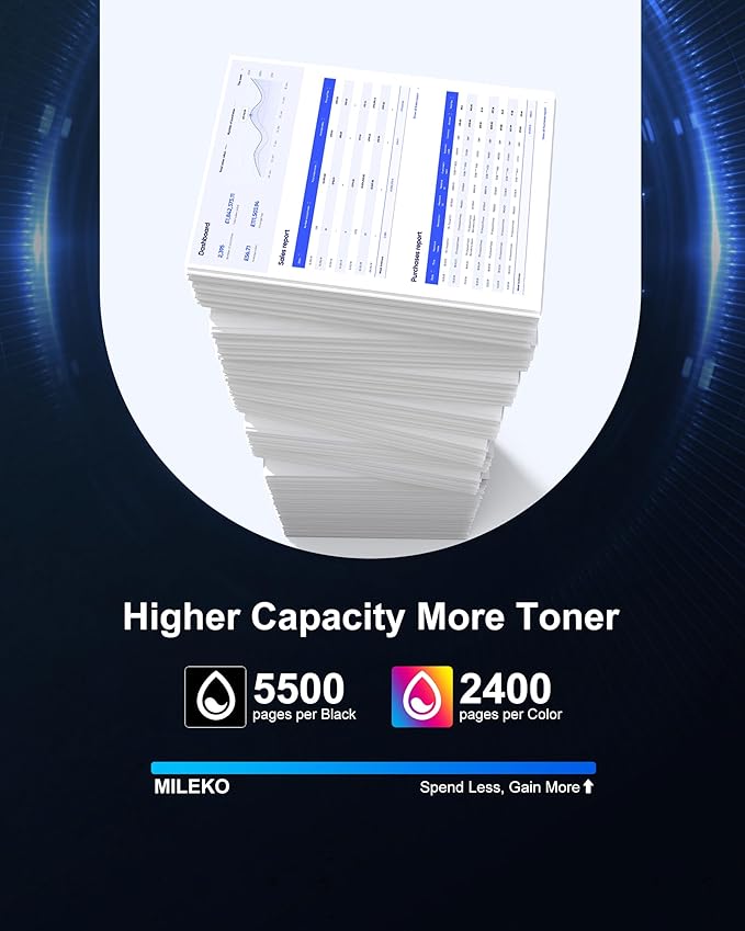 Phaser 6510 Toner Workcentre 6515 Toner Replacement for Xerox Workcentre 6515 Toner Phaser 6510 Toner Cartridge Compatible with Xerox Phaser 6510dni 6510n Workcenter 6515dni 6515dn(5 Pack)