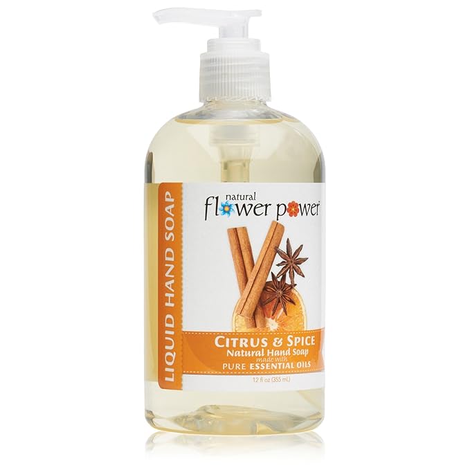 Liquid Hand Soap – Plant-Derived and Bio-Based Formula – Sulfate-Free, pH-Balanced, Vegan 3 Pack – Citrus & Spice – 3 x 12 oz