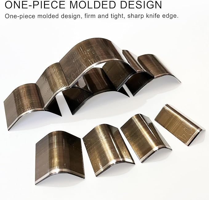 10 Pieces Leather Corner Punch Set, Leather Corner Cutter End Punch Tool, High Carbon Steel Edge Cutter Corner Trimmers with Mat, Cutting Dies Edge Trimmers Kit for DIY Leathecrafts