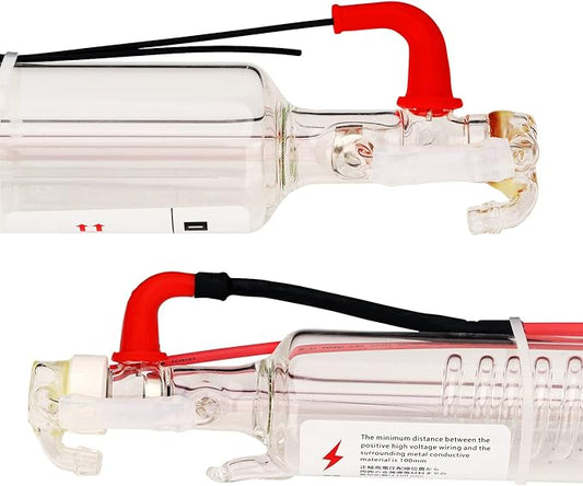 LD-Teemm CO2 Laser Tube, 150W CO2 Laser Tube with Coating 150 watt Length 1650mm Dia. 80mm, Wire Pre-Connected for CO2 Laser Cutter Laser Engraving Cutting Machine