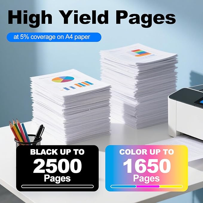 936e Ink Cartridges Combo Replacement for HP 936 936e 936XL Ink Compatible with OfficeJet 9122e OfficeJet Pro 9135e 9128e 9125e 9110b 9130b 9730e Printers (4 Pack, with Smart Chip)