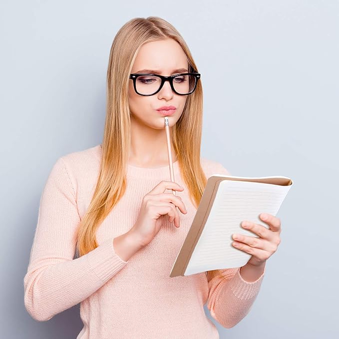 12 Pack College Ruled Notebook Journals Bulk, Lined Paper, 60 Page, 5.5x8.3 inch, A5, Travel Journal Set for Travelers, Students, Church, Office, Writing Diary Subject Notebooks Planner, Kraft