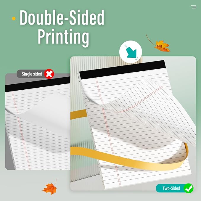 12 Pack Legal Pads 8.5 x 11 Note Pads 8.5 x 11 Inch Notepad 360 Sheets Writing Pads Wide Ruled Lined Paper Pads White Paper Note Pads 8.5 x 11 with 30 Sheets Per Legal Pad for School, Office, Home