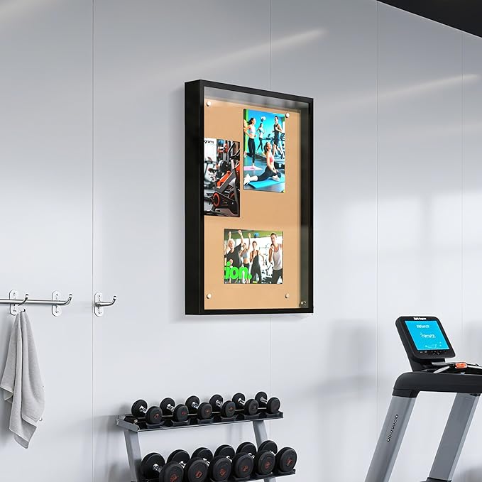 36 x 24 in Waterproof Outdoor Bulletin Board Lockable Wall-Mounted with Cork Backing, Ideal for Schools, Offices, and Restaurants