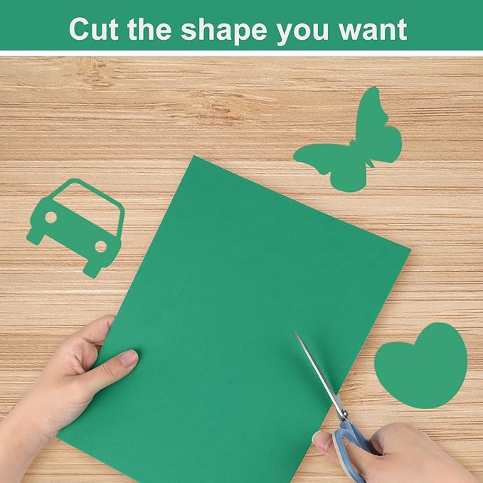 OcePor 100 Sheets Christmas Green Cardstock Paper, Colored Printer Paper 8.5 x 11, Card Stock Thick Construction for Craft,Scrapbook,Office Printing, Invitations, Certificates,92 lb/250gsm