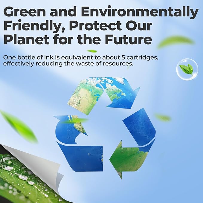 522 Black Ink Refill Bottles ET-2800 ET-4800 ET-2400 ET-2803 ET-2720 Replacement for T522 522 Ink Refill Bottles Black Use for Eco Tank ET-2400 ET-2720 ET-2800 ET-2803 ET-2840 ET-4800 ET-4810 Printers