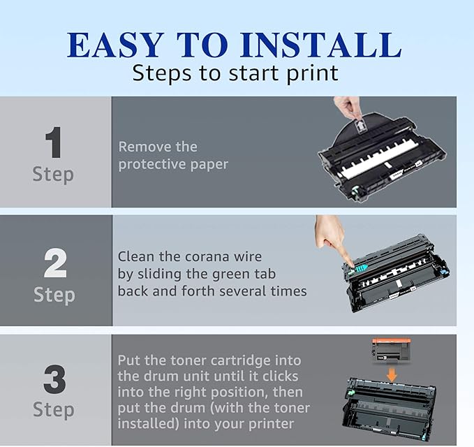 DR820 Drum Unit Compatible with Brother Printers – Seamless Integration, Yields Up to 30,000 Pages – Fits HL-L6200DW, HL-L5200DW, HL-L5100DN, MFC-L5900DW, MFC-L5700DW, MFC-L5800DW (Black, 1-Pack)