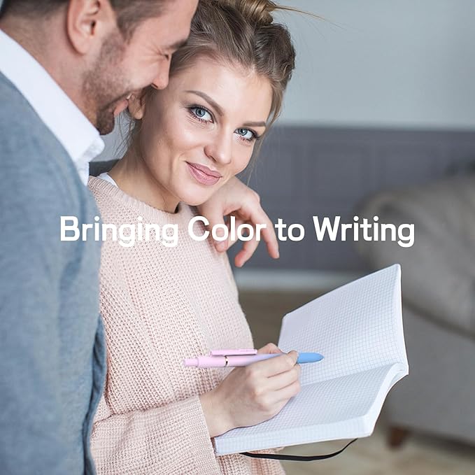 16 Pcs Gel Pens, 0.7mm Fine Point Smooth Writing Pens, Black Quick-Dry Long Lasting Fidge Pens for Journaling, Office, Note Taking, School Supplies, Nurse Aesthetic Pens(Gradient-Black Ink)