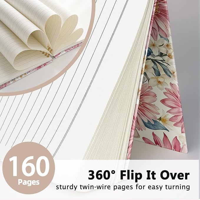 Sphynx Cat Notebook Journal, Cat Lover Gifts for Women Men, funny Black Cat Gifts for Girls, Pink Floral Cat Peel Spiral Notebook, Cat Notepad 5.5x8.3 Inch