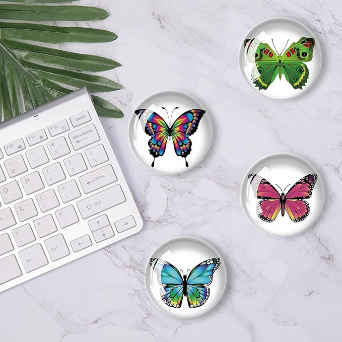 24Pcs Butterfly Push pins,Decorative Push Pins,Cute Push Pins,Thumb Tacks for Bulletin Board Office Organization or Home(24-Butterfly)
