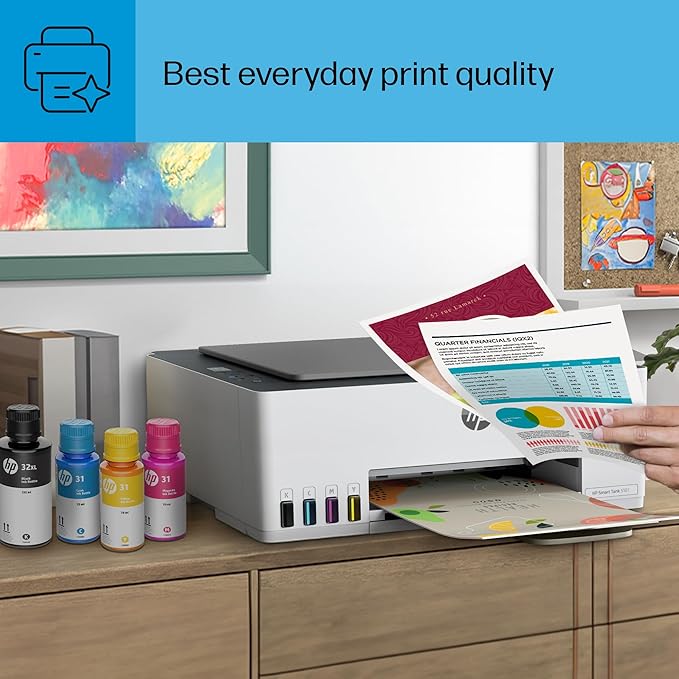 HP Smart Tank 5101 Wireless All-in-One Ink Tank Printer with up to 2 years of ink included (1F3Y0A)