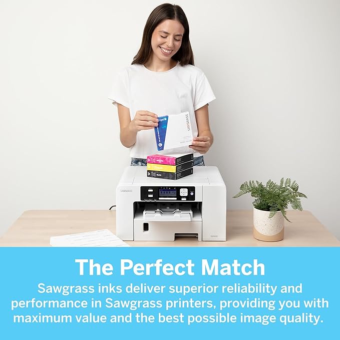 Sawgrass SubliJet UHD Sublimation Ink Cartridge - Yellow - High-Performance Ink SG500 SG1000 Sublimation Printers - Long-Lasting, High-Viscosity Gel Ink for Vibrant, Crisp Prints