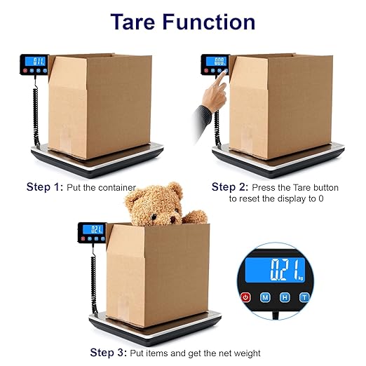 Digital Shipping Postal Scale 0.5 oz High Accuracy!440lb Commercial Weight Scale for Package, Small Business, Mail, Warehouse, Home, Battery & Charging Cable Included