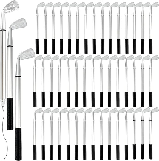 48 Pieces Golf Clubs Pens Golf Ballpoint Pens Golfing Pen Bulk Funny Props for Students Boss School Office Stationery Supplies
