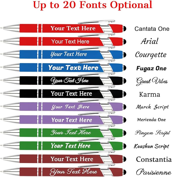 Personalized Pens with Name Logo or Message, Up to 1200 pcs Bulk Custom Metal Ballpoint Pen with Black Ink Customized Gift for Business, Graduation and Promotions (Dark Blue)