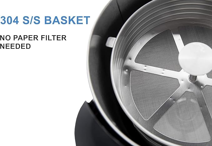 SYBO SR-CP-50B Commercial Grade Stainless Steel Percolate Coffee Maker Hot Water Urn for Catering, 50-Cup 8 L, Grey