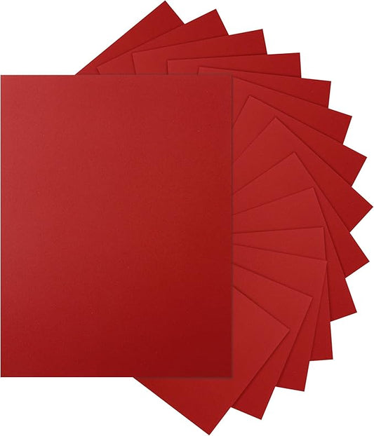 100 Sheets Christmas Red Cardstock 8.5 x 11 Scrapbooking Paper, 200gsm/75lb Premium Dark Red Paper Card Stock for DIY Cards Making, School Crafting, Party Decors, Wedding Invitations