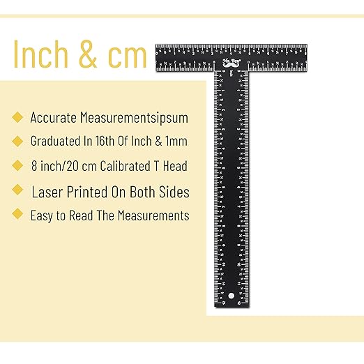 Mr. Pen - T Square, T Ruler, 12 inch Metal Ruler, T Square Ruler, Drafting Tools, Architect Ruler, Set Square, Drafting Ruler, Tsquare, Truler, Architectural Triangle, Tee Ruler, L Square, Scale Ruler