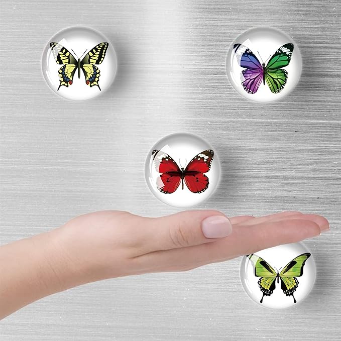 24Pcs Butterfly Push pins,Decorative Push Pins,Cute Push Pins,Thumb Tacks for Bulletin Board Office Organization or Home(24-Butterfly)