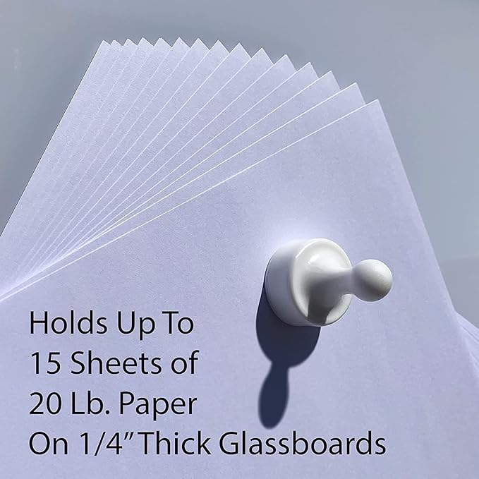 GLASSBOARD STUDIO Powerful Neodymium Magnets, Pawn-Shaped - Strong Fridge/Refrigerator and Whiteboard Magnet, Ideal for Office, Kitchen, Crafts - Rare Earth, Heavy Duty (3, Summer Mint)