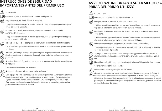 Bonsaii Paper Shredder, 3.4 Gals Wastebasket, 5-6 Sheet Crosscut Shredder for Home Use