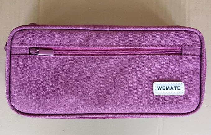 WEMATE Pencil Case, Large Storage Organizer for Stationery, Back - to - School Essential, Teacher Must - have, Big Pencil Pouch, Marker Case School Supplies for College & High School