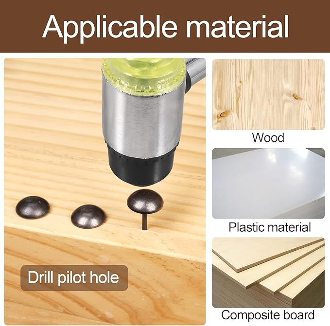 Retro Solid Pure Brass Tacks as Antique Upholstery Nails for Furniture, Decorative Push Pins for Wood,Carpet Tacks,Hardware Tacks,Cap Nails,Thumb Tacks,Brass Fasteners(7/10",18mm Black Color,10 Pcs)