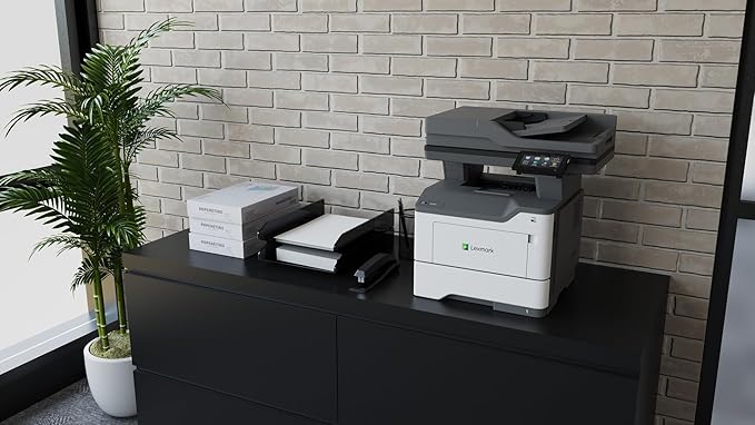 LEXMARK MX532adwe Monochrome Laser Printer, Integrated Duplex, Energy Star, 4.3-inch Color Touch Screen, Print Speed: Up to 46 ppm, Recommended Monthly Page Volume: 2,000-15,000 Pages(38S0820)