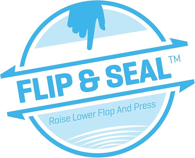 Aimoh #8 Double Window Flip & Seal Security Check Envelopes 500 Qty, Fits Business QuickBooks Checks Perfectly - Not for Invoices, Size 3 ⅝ x 8 ¹¹⁄₁₆ Inches (30108)