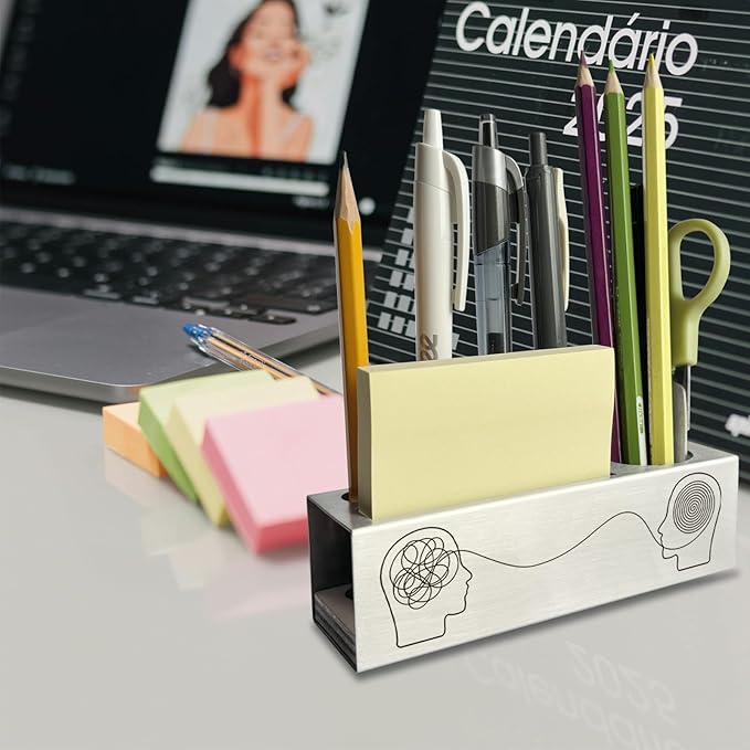 Therapist Office Decor, Therapy Mental Health Gifts Funny Desk Decor Pen Pencil Holders WCC39