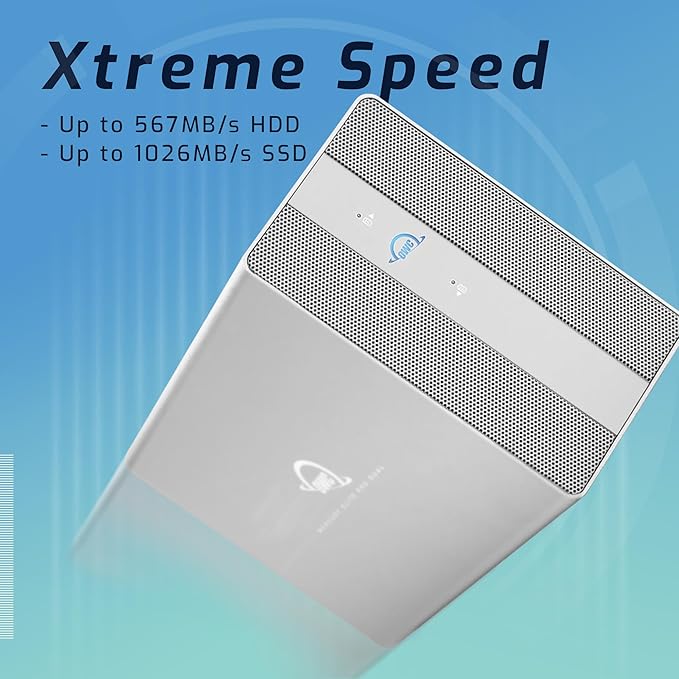 OWC 8TB SSD Mercury Elite Pro Dual USB-C/Thunderbolt 3 External Raid Storage Enclosure with 3Port HUB for Mac and PC