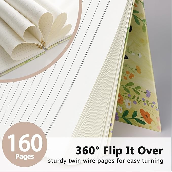 LIANHW Cute Cat Journals Notebook, Cute Notebooks for School Aesthetic, Cat Lover Gifts Notebooks for Note Taking, Cat Mom Lady Gifts for Women Journal, Black Kittens Journal 5.5x8.3 Inch