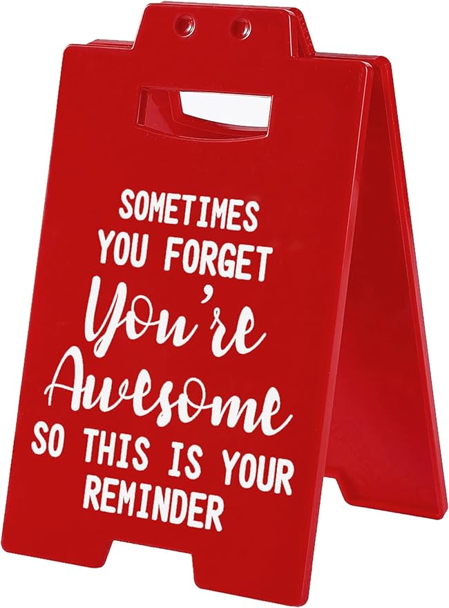 Cool Work Gifts Funny Sometimes You Forget You're Awesome So This is Your Reminder Desk Sign for Men Women Coworker Boss(You're Awesome)
