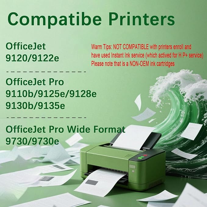 936 936e 936xl 936 XL High Yield Ink Cartridges Replacement for 936 936e 936 XL 936xl Ink Cartridges Work for OfficeJet Pro 9125e 9135e 9110b 9128e 9130b 9122e Wide Format 9730e Printers(4 Pack)