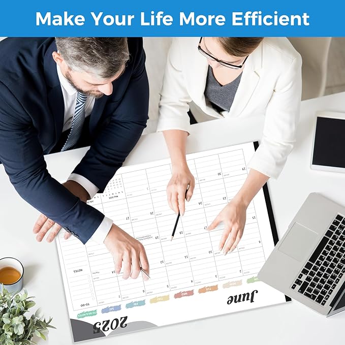 Desk Calendar 2025-2026, Desk Calendar Large 22x17, 18 Months Desk Top Calendar, From July 2025 to December 2026 with To Do & Notes, Holiday & Julian Date for Home, School & Office