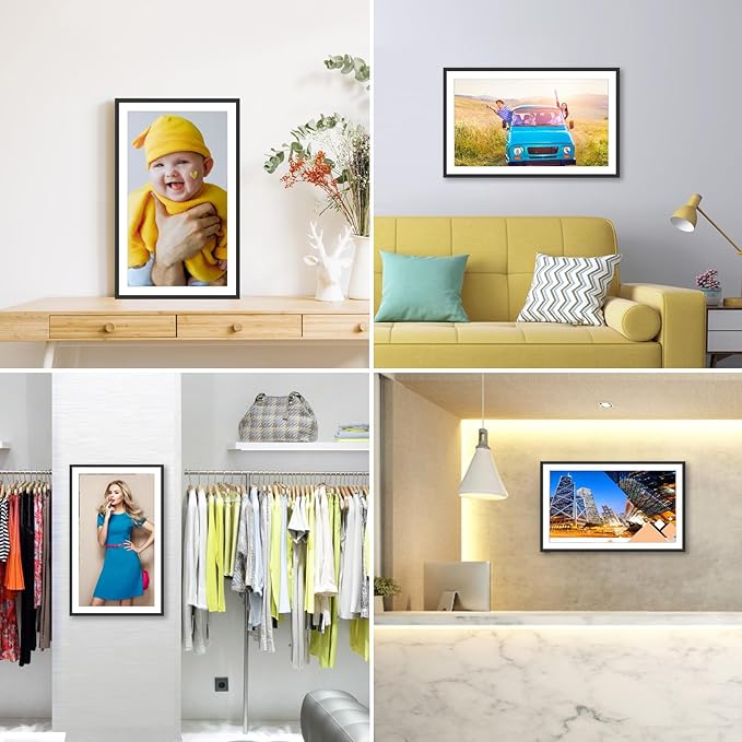 SSAWIFIFRAME Digital Picture Frame,32GB FHD IPS Touch Screen,Large 15.6 inch WiFi Smart Photo Frame,Share Photos/Videos Instantly via Free APP,Suitable for Birthdays and Christmas