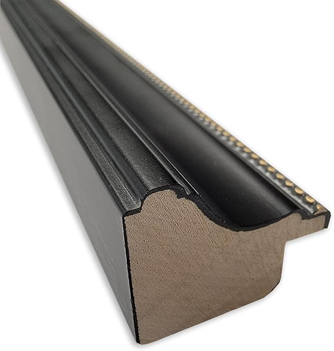 Amanti Art Natural Cork Board for Wall, 14x32 Vision Board with Black Wood Frame, Medium Corkboard Office Decor for Home Organization, Traditional Corkboard Pinboard to display items for home