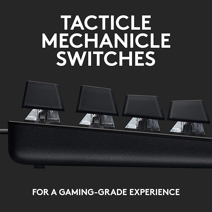 Logitech G413 SE Full-Size Mechanical Gaming Keyboard + G335 Wired Gaming Headset - Black