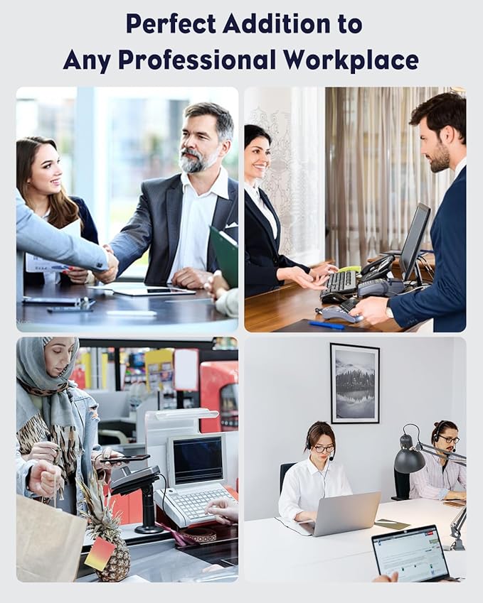 Uniclife 2 Pack Acrylic Business Card Holder for Desk 2 Tiers 4 Slots Clear Business Card Display Stand for Men & Women Desktop Business Card Organizer Card Stand for Office Home, 240 Card Capacity