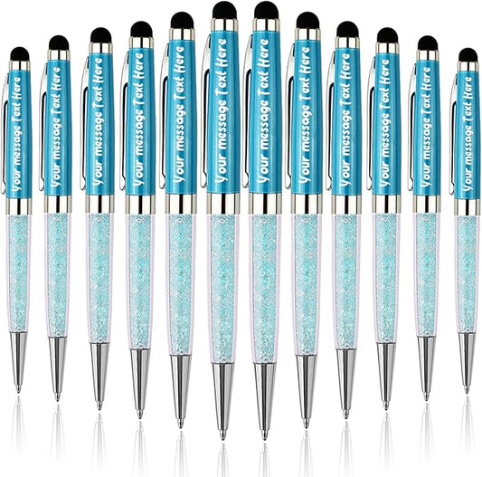Custom Name Pens, Personalized Ballpoint Pen with name Stylus Pens, Ballpoint pens, Gift Pen for Business Christmas, Graduation, Anniversary, Office 12pcs/Pack